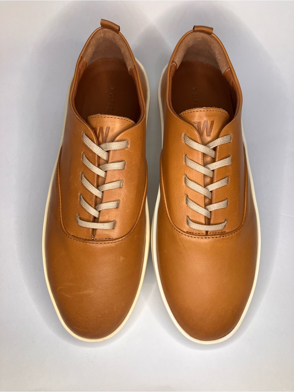 Wolf & Shepherd Cruise Sneakers Tan Leather SIze EU 40.5
